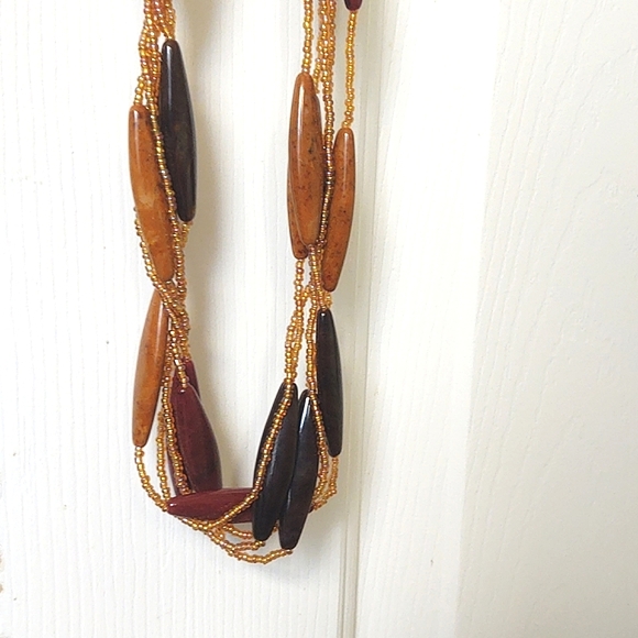 Multi-strand Beaded Necklace - Picture 4 of 9